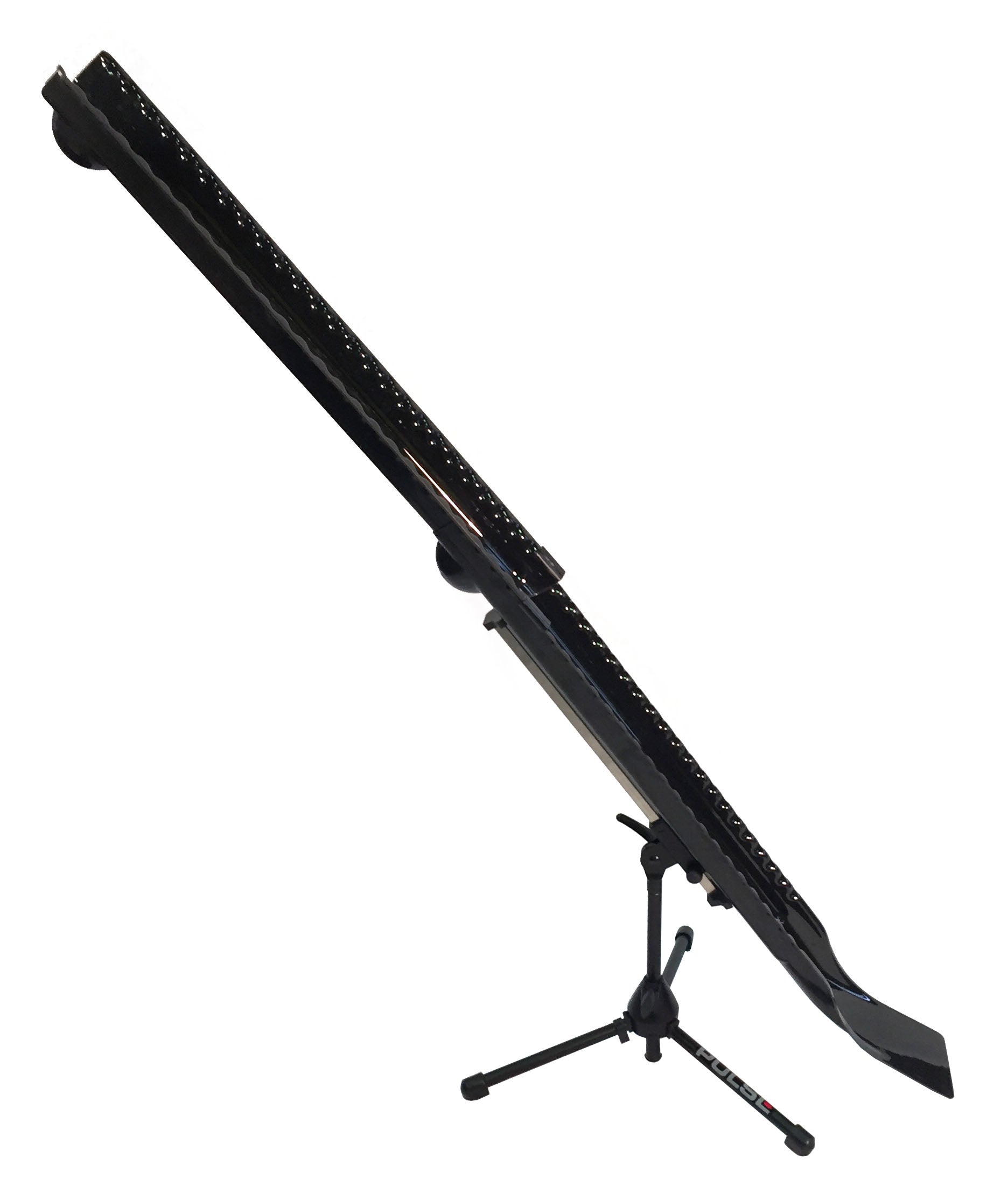 Side on view of boccia Pro-x ramp at full estension