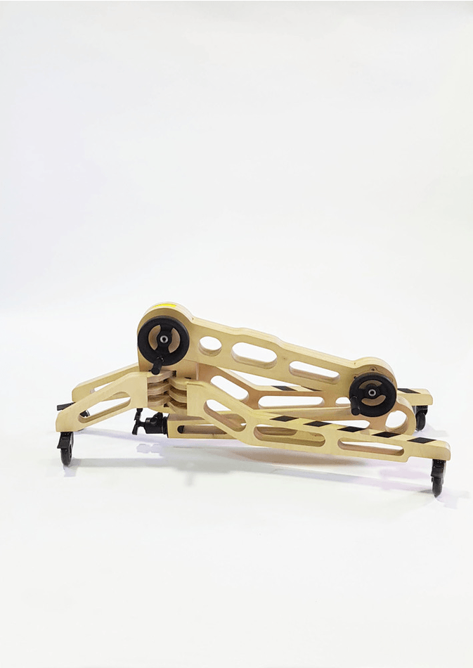 Freasel wheelchair accessible easel moving gif of freasel folding and unfolding