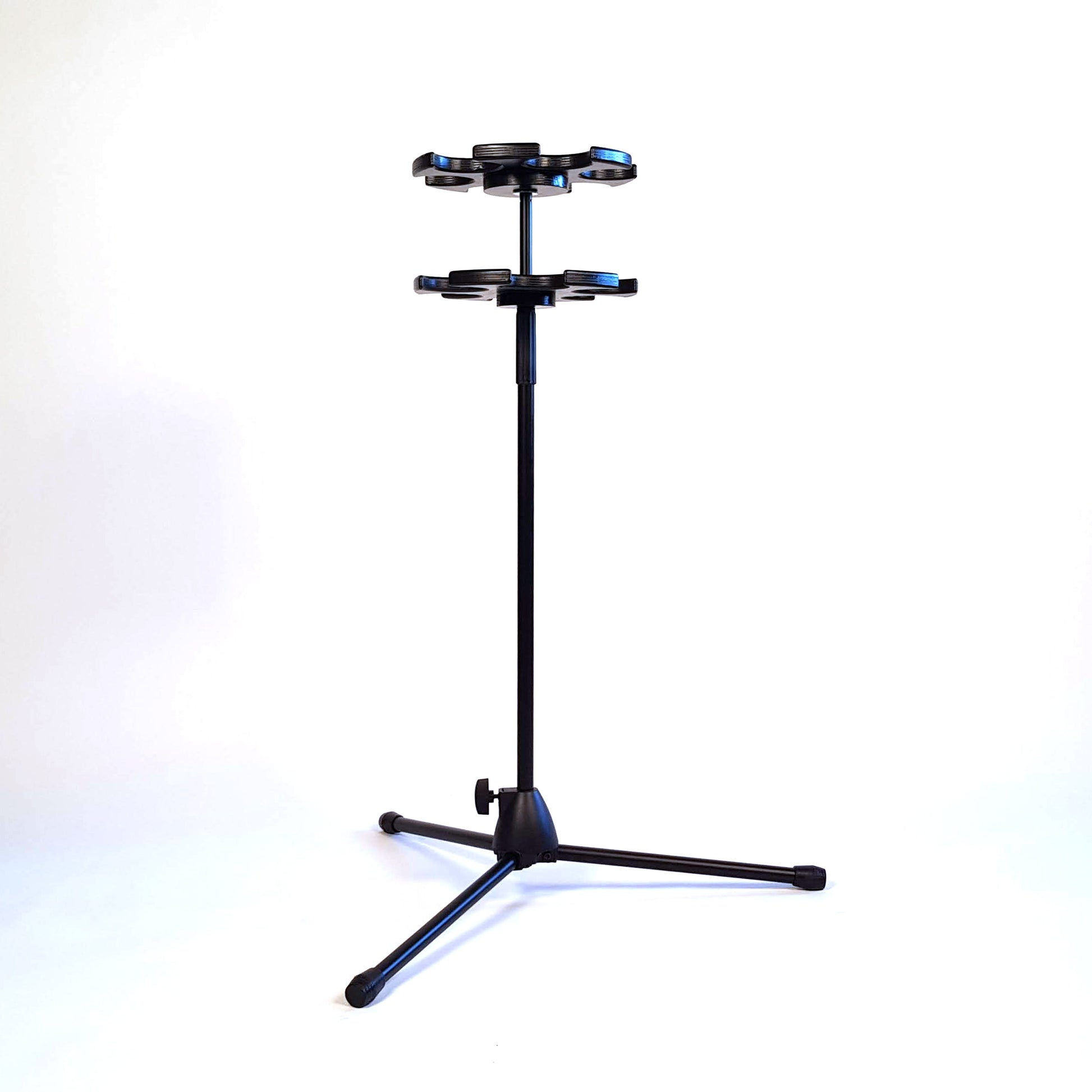 Side view of DEMAND Boccia Ball Stand at lowest height setting