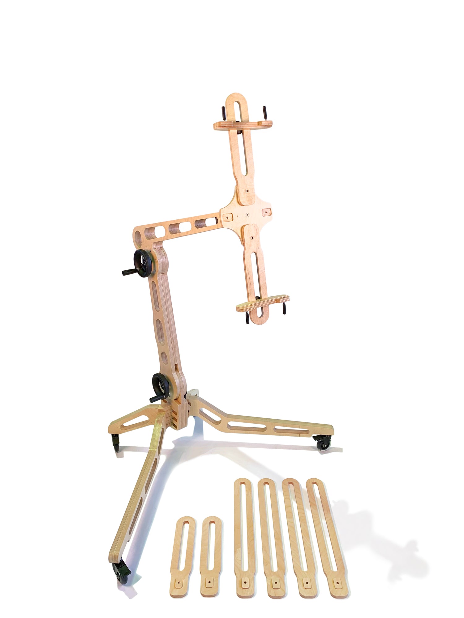 Freasel accessible easel front view with canvas holders shown 